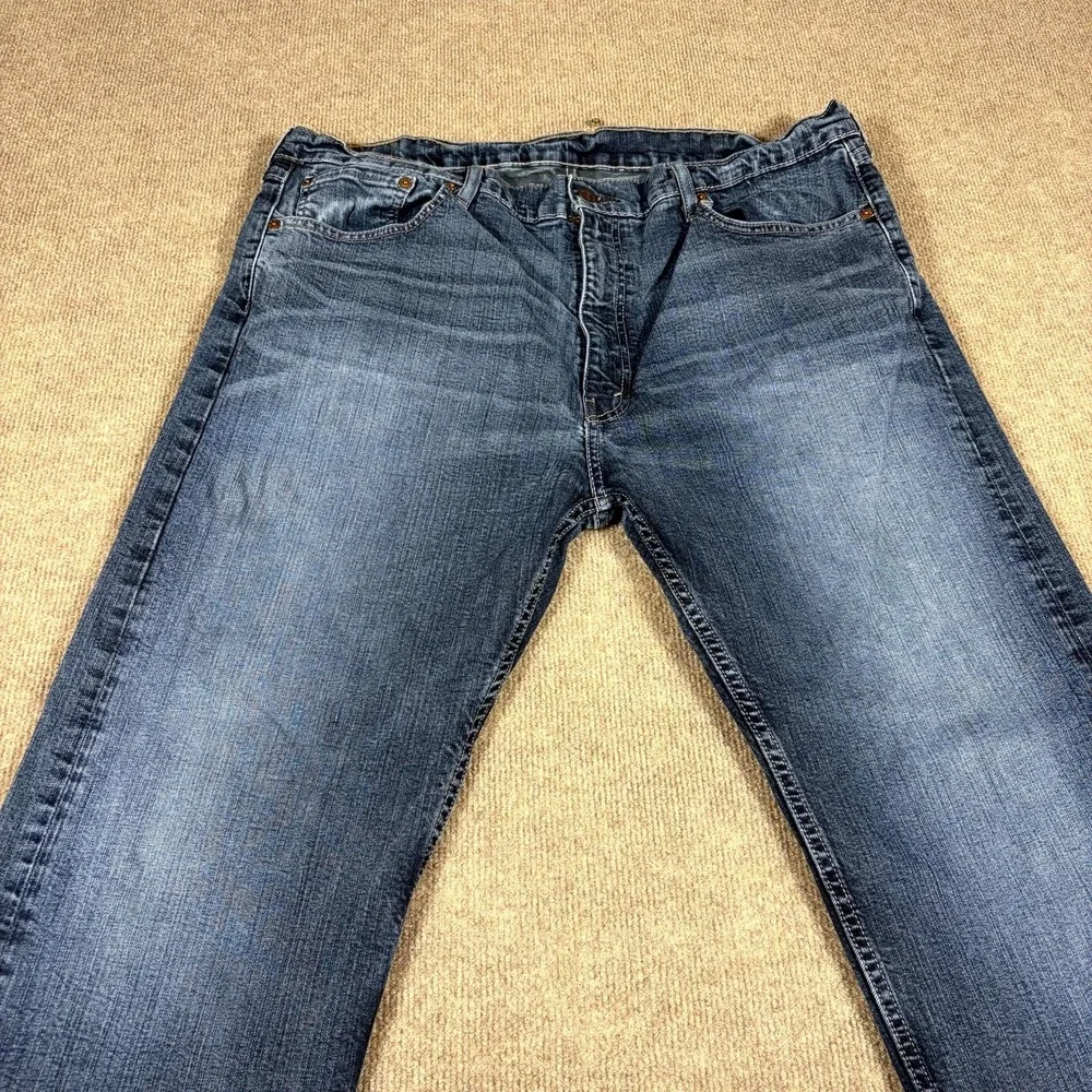 Levi's 505 Jeans Mens 40X30 Blue Denim Straight Leg High Rise Casual Medium Wash